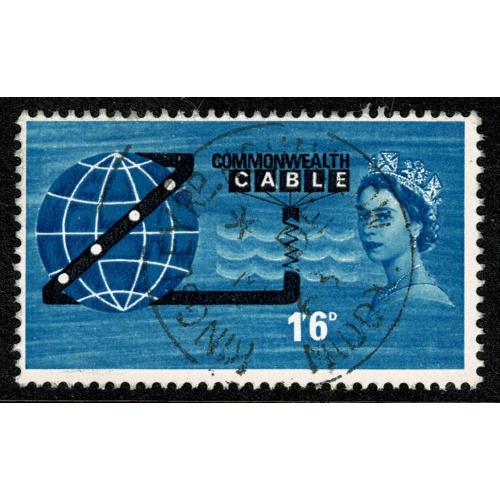1963 COMPAC 1/6 (ord). Very Fine Used single. Cancelled on First Day of Issue. SG 645