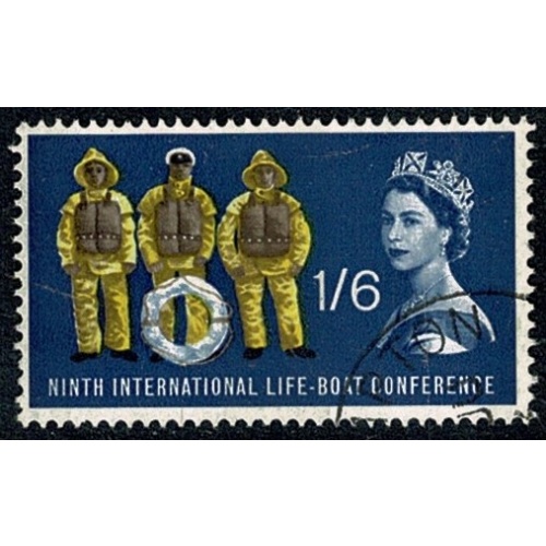 1963 Lifeboats 1/6 (phos). Fine Used single. SG 641p