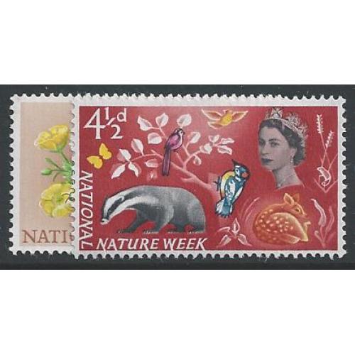 1963 Nature (ord). SG 637-638