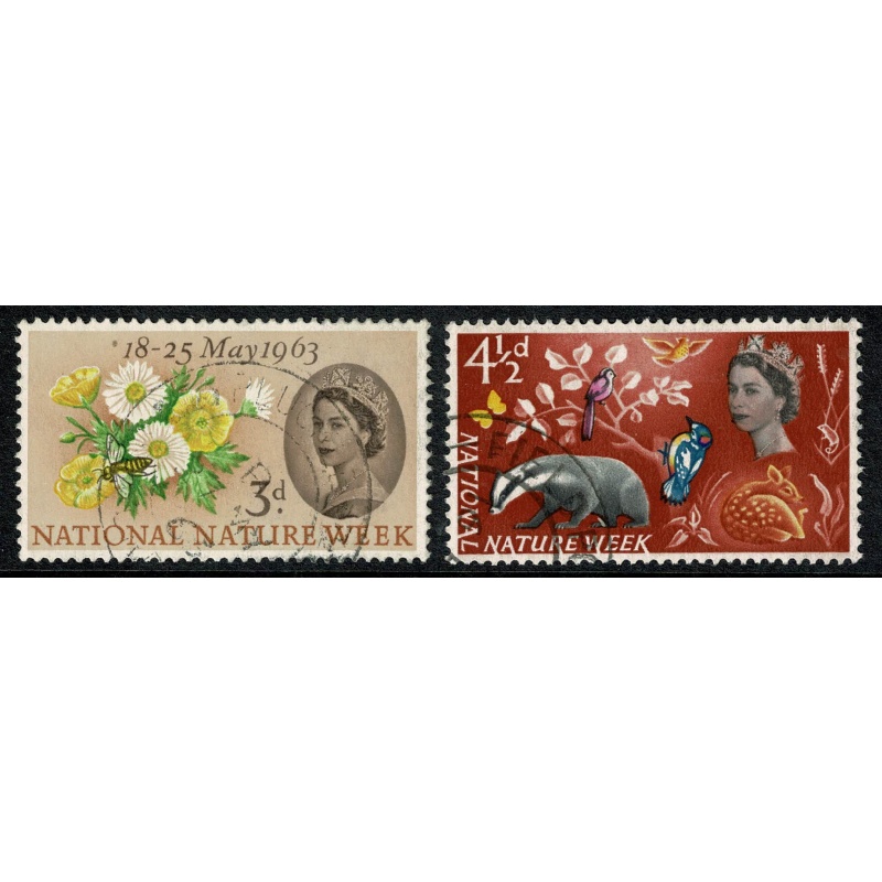 1963 Nature Week (ord). Fine Used set of 2 values SG 637-638