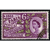 1963 Paris Postal Conference 6d (ord). SG 636. VFU single