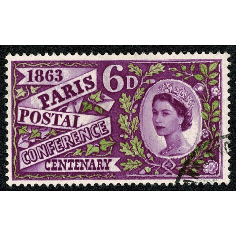 1963 Paris Postal Conference 6d (ord). SG 636. VFU single