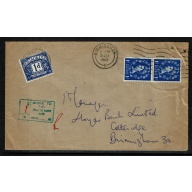 1963 "More To Pay Printed Paper Rate". 1d violet blue postage due