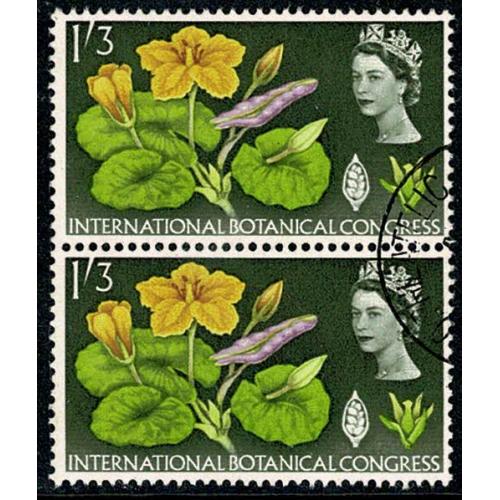 1964 Botanical Congress 1/3 (ord). Very Fine Used vertical pair. SG 658