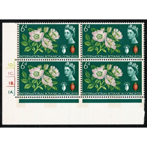 1964 Botanical Congress 6d (phos). Cyl 1D1C1B1A dot.