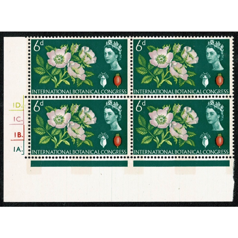 1964 Botanical Congress 6d (phos). Cyl 1D1C1B1A dot.