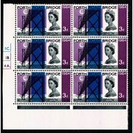 1964 FRB 3d (ord). Cylinder 1C 1B 4A dot. Block of six.