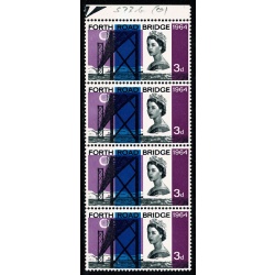 1964 Forth Road Bridge 3d (ord). "loss of detail on diadem". SG 659 var