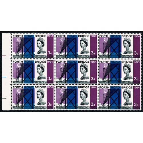 1964 Forth Road Bridge 3d (ord). Listed constant variety "dotted 3" SG Spec. W54b