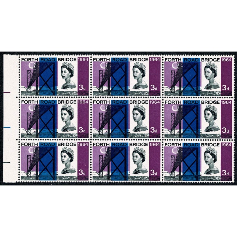 1964 Forth Road Bridge 3d (ord). Listed constant variety "dotted 3" SG Spec. W54b