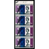 1964 Forth Road Bridge 3d (phos). "loss of detail on diadem". SG 659p var
