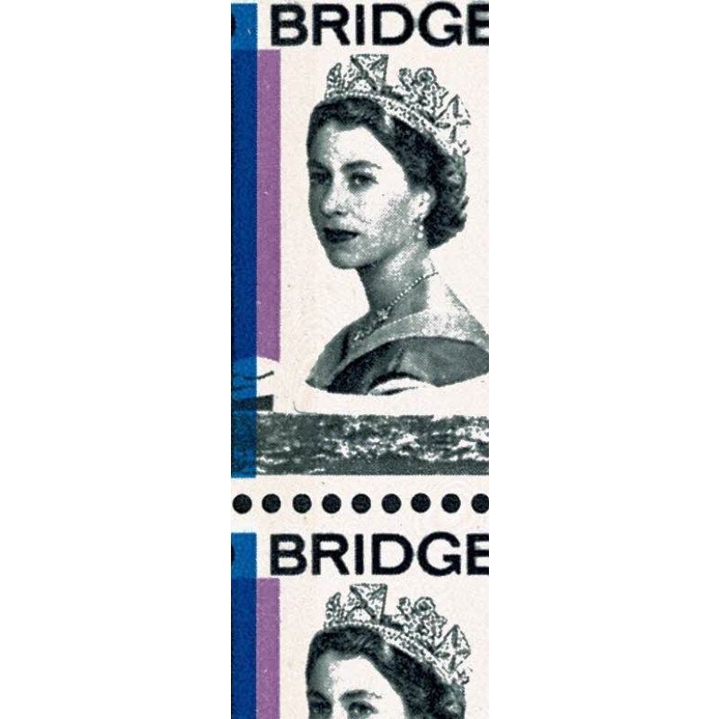 1964 Forth Road Bridge 3d (phos). Listed variety "loss of detail on diadem". SG 659p var
