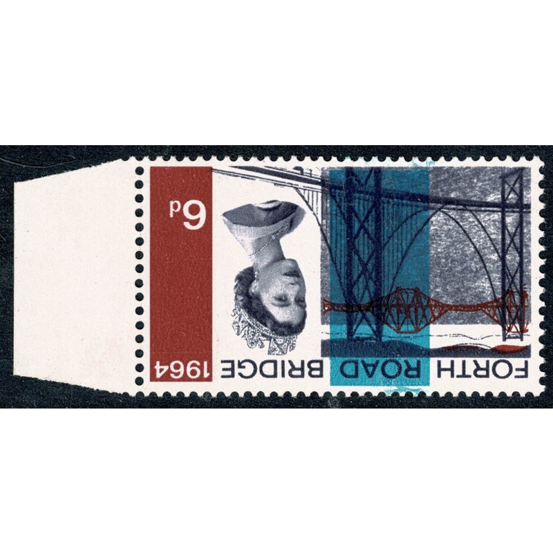 1964 Forth Road Bridge 6d (ord). WATERMARK INVERTED. Marginal single. SG 660Wi.