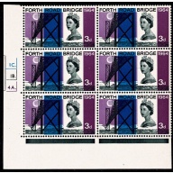 1964 FRB 3d (ord). Cylinder 1C 1B 4A dot. Block of six.
