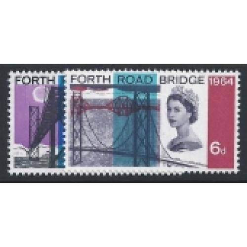 1964 Forth Road Bridge (phos). SG 659p-660p