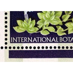 1964 Botanical Congress 3d (phos). Cyl. 3A 1B 1C dot. Block of nine.