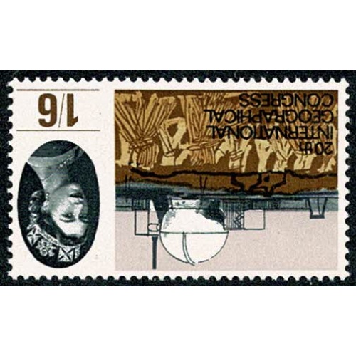 1964 Geographical Congress 1/6 (ord). Watermark Inverted. SG 654Wi.