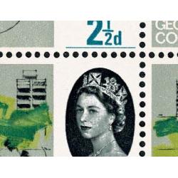 1964 Geog. Congress 2½d (ord). Listed minor constant variety  white flaw in hair below central cross of crown. SG 651 var.