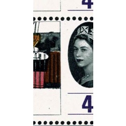 1964 Geog. Congress 4d (ord). Listed minor constant variety "corner break in frame to left of value". SG 652 var.