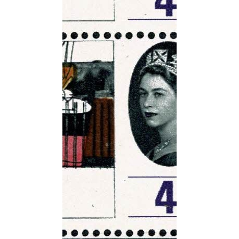 1964 Geog. Congress 4d (ord). Listed minor constant variety "corner break in frame to left of value". SG 652 var.