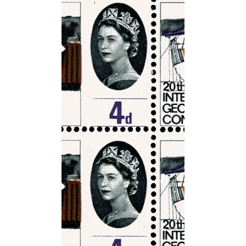 1964 Geographical Congress 4d (ord). Woodstock listed constant variety, plus good Gibbons listed minor contant variety.