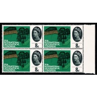 1964 Geographical Congress 8d (ord). Listed varieties "Queen&#039;s collar retouched and forehead retouch" SG 653 var