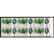 1964 Geog. Congress 2½d (ord). Listed constant variety "short line under 2½" SG 651a