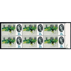 1964 Geog. Congress 2½d (ord). Listed constant variety "short line under 2½" SG 651a