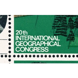1964 Geographical Congress 8d (ord). Listed variety "gash in A" SG 653 var