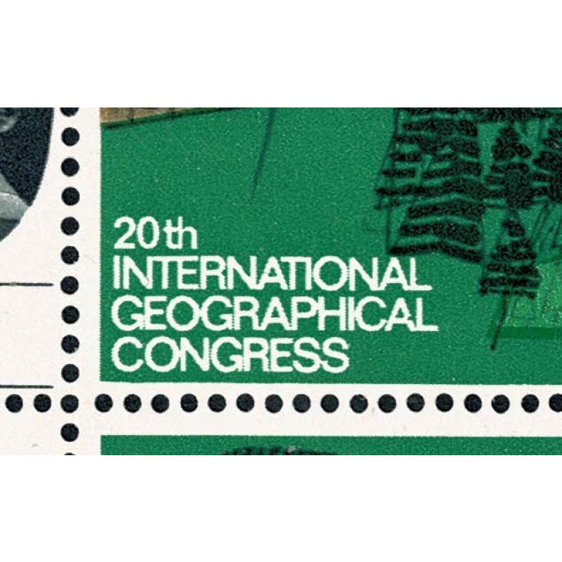 1964 Geographical Congress 8d (ord). Listed variety "gash in A" SG 653 var