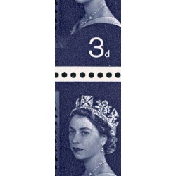 1964 Shakespeare 3d (ord). Minor constant flaw "extra pearl". SG 646 var