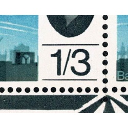 1965 Battle of Britain 1/3 (ord). Listed variety "short line under value" SG 678 var