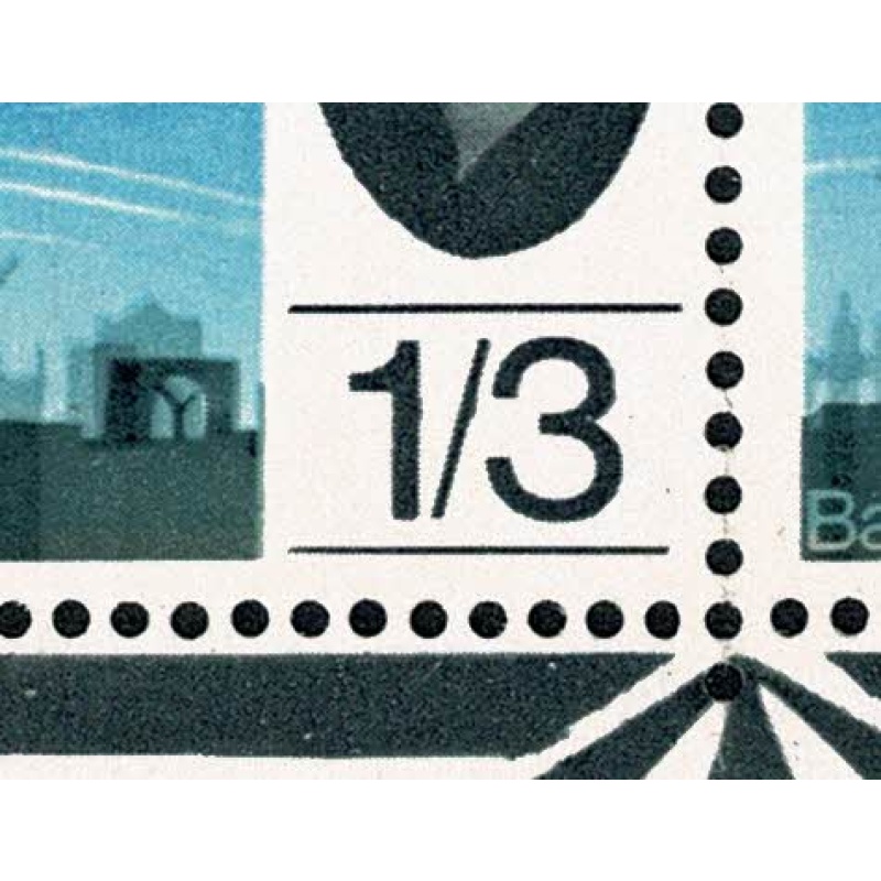 1965 Battle of Britain 1/3 (ord). Listed variety "short line under value" SG 678 var