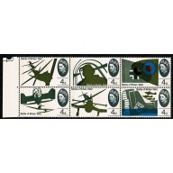 1965 Battle of Britain 4d (phos). NARROW PHOS BANDS LEFT. SG Spec WP67b & 70b