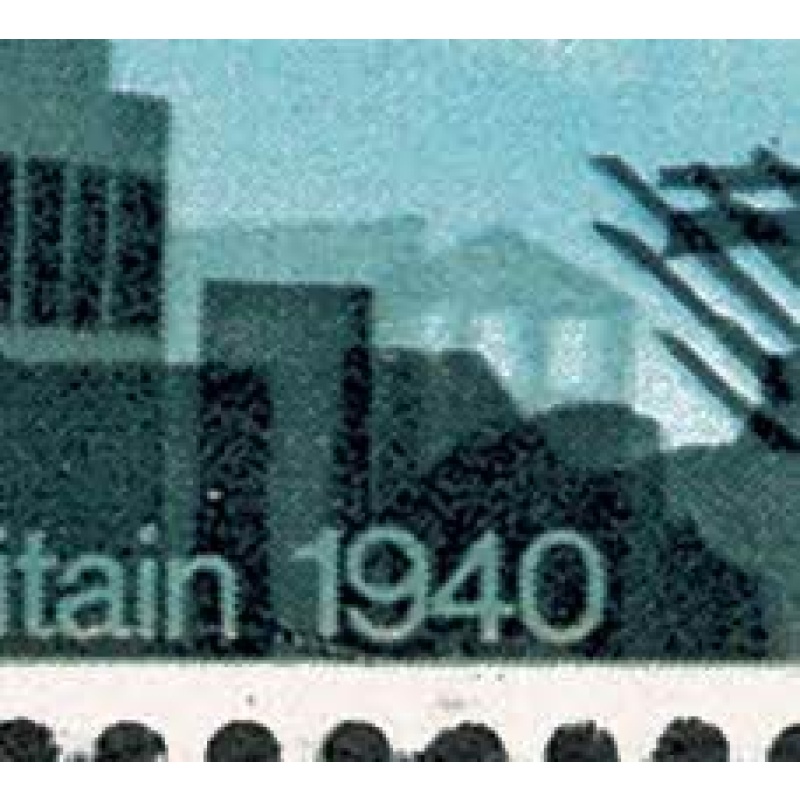 1965 Battle of Britain (ord).1/3 "scratch below 1940" listed minor constant variety. SG 678 var