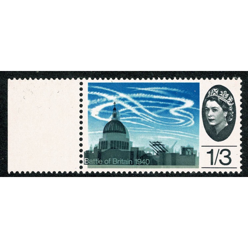 1965 Battle of Britain 1/3 (ord). SHIFT OF DEEP GREY to left. SG 678 var