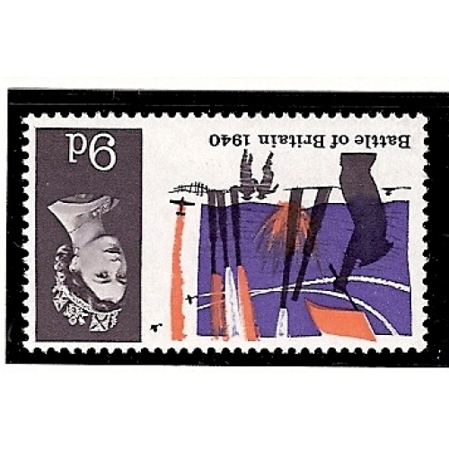 1965 Battle of Britain 9d (ord). WATERMARK INVERTED. SG 677Wi.