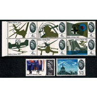 1965 Battle of Britain. Set of 8 values Fine Used. SG 671p-678p