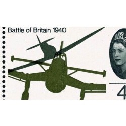 1965 Battle of Britain 4d (ord).  Listed variety Stuka retouch SG Spec. W71b