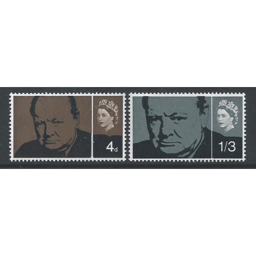 1965 Churchill (ord). Rembrandt. SG 661-662