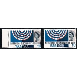 1965 I.T.U. 1/6 (ord). MINOR PERFORATION SHIFT. SG 684 var.