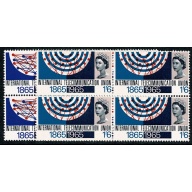 1965 I.T.U. (ord). Blocks of four. SG 683-684