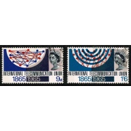 1965 I.T.U. (phos).  Fine used set of 2 values. SG 683p-684p