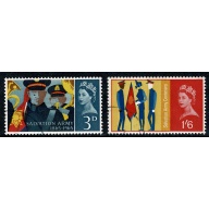 1965 Salvation Army (phos). Set of 2 values. Fine Used. SG 665p-666p