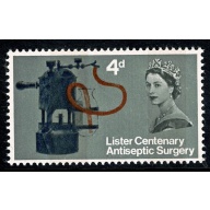 1965 Lister 4d (phos). TWO BAND ERROR. SG Spec. WP63c