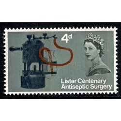 1965 Lister 4d (phos). TWO BAND ERROR. SG Spec. WP63c