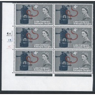 1965 Lister 4d (ord). Listed constant variety "face retouch"