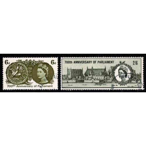 1965 700th Anniuversary of Parliament.(ord).  2 values Fine Used  SG 663-664