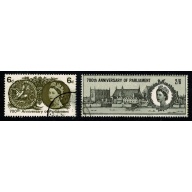 1965 700th Anniuversary of Parliament.(ord).  2 values Fine Used  SG 663-664