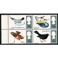 1966 Birds (phos) MISSING EMERALD GREEN . SG 696-698pf